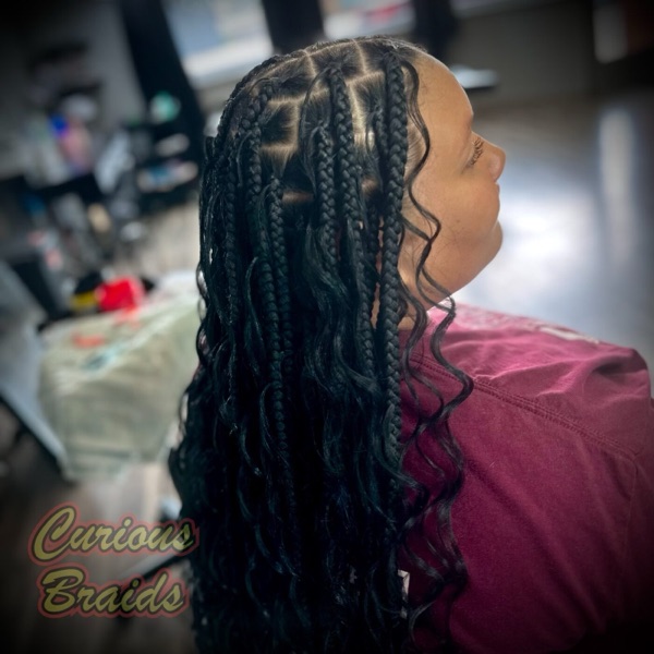 Boho knotless — braided by Curious Braids in Defiance, Ohio